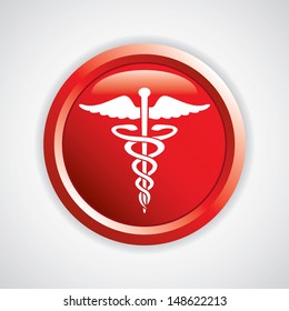 Caduceus medical symbol vector illustration.eps10