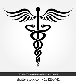 Caduceus - medical vector icon