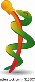 Caduceus Paramedic Drawing