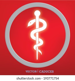 caduceus sign icon 