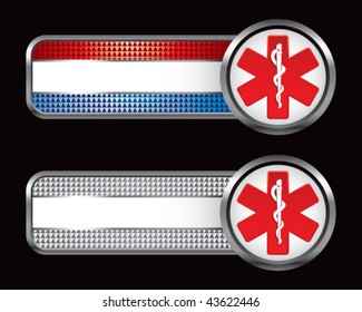 caduceus striped and checkered tabs