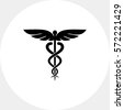 simple caduceus medical symbol