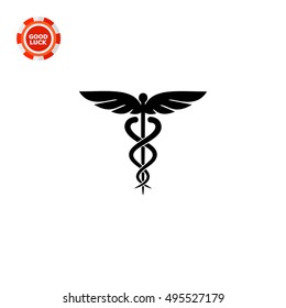 Caduceus Symbol Icon