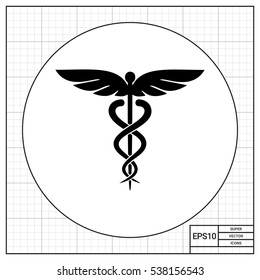 Caduceus Symbol Icon