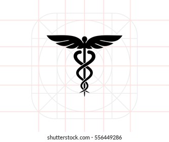 Caduceus Symbol Icon