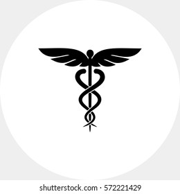 Caduceus Symbol Icon