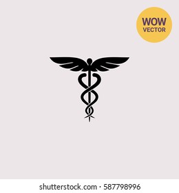 Caduceus Symbol Icon