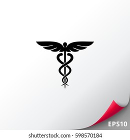 Caduceus Symbol Icon