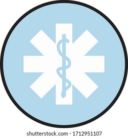 Caduceus Symbol icon for web development, app development