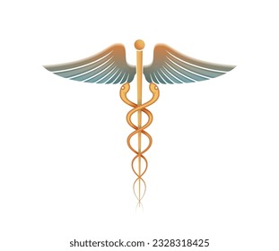 Caduceus as Symbol of Medicine - Icon as EPS 10 File