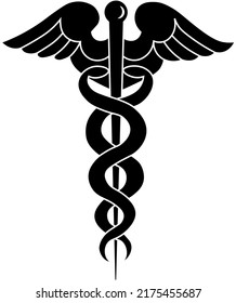 976 Medical symbol caduceus snake with stick Images, Stock Photos ...