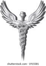 Caduceus Vector Graphic