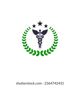 Caduceus vector logo can be used as a medical clinic emblem.