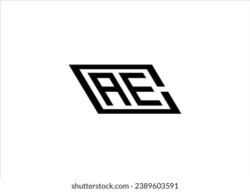 Cae letter logo creative design with shield style vector image.