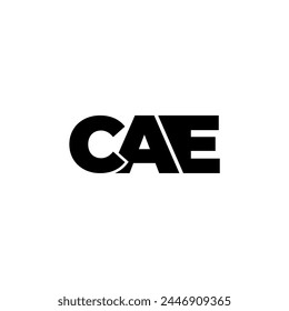 CAE-Buchstabe Monogramm Typografie Logo
