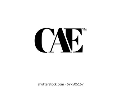 CAE Logo Branding Letter. Vector graphic design. Useful as app icon, alphabet combination, clip-art, and etc.