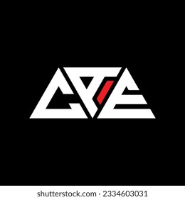 Diseño del logotipo de la letra del triángulo CAE con forma de triángulo. Monograma de diseño del logotipo del triángulo CAE. Plantilla de logotipo vectorial de triángulo CAE con color rojo. Logo triangular CAE Diseño sencillo, elegante y lujoso.