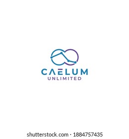 Caelum Unlimited Logo Design Vector