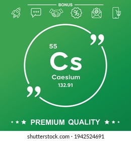 Caesium symbol with quote symbol.eps
