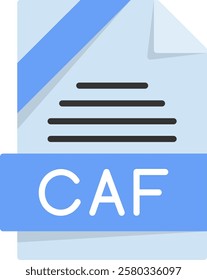 CAF Flat Style Icon Design