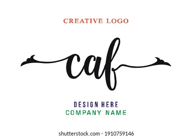 CAF lettering logo is simple, easy to understand and authoritative