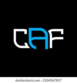 CAF logo design, CAF simple and modern logo. CAF luxurious alphabet design  