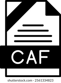 CAF Solid Style Icon Design