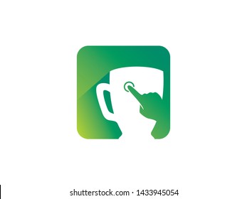 Cafe App Logo Template, Icon, Symbol