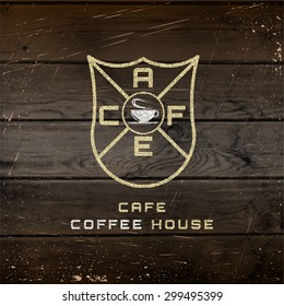 Cafe badges logos and labels can be used to design signage bistro, restaurant, fast food, on business cards and branding