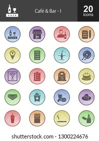 Cafe & Bar Filled Icons