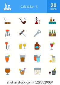 Cafe & Bar Flat Icons