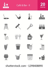 Cafe & Bar Flat Icons