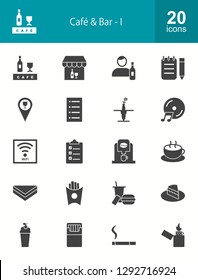 Cafe & Bar Glyph Icons