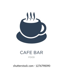 cafe bar icon vector on white background, cafe bar trendy filled icons from Food collection, cafe bar vector illustration