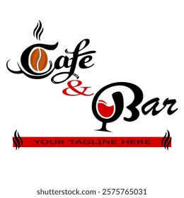 CAFE AND BAR YOUR TAGLINE HERE