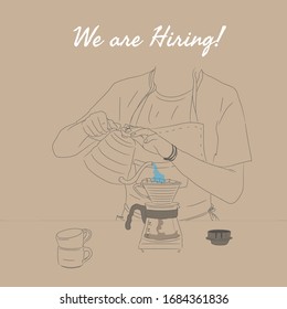 Cafe Barista Coffee Maker Hiring Post
