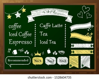 cafe black board Material 2