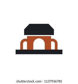cafe building vector icon