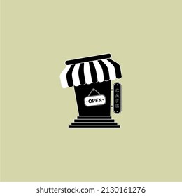 cafe building vector illustration, perfect for icons, templates, logos, mascots, etc