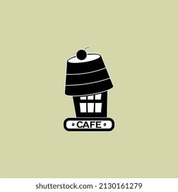 cafe building vector illustration, perfect for icons, templates, logos, mascots, etc