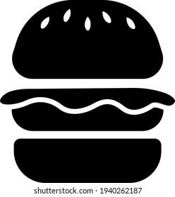 Cafe burger, illustration, vector on a white background