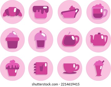 Cafe business, illustration, vector on white background.