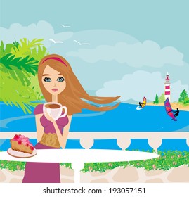 cafe by the sea