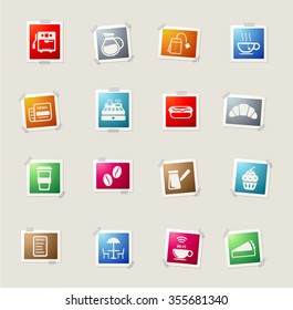 Cafe card icons for web