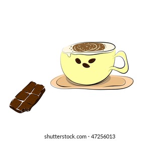 cafe with chocolate.