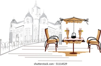 Cafe in the city