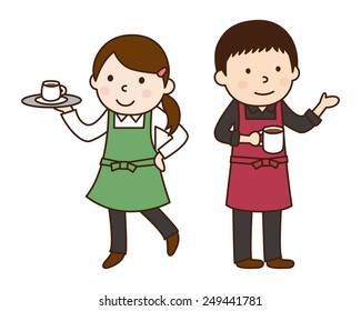 Cafe clerk