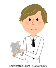 Cafe clerk, Waiter, Tablet