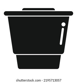 Cafe coffee capsule icon simple vector. Espresso pod. Cup pleasure