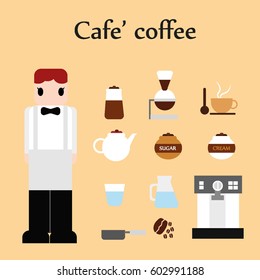 cafe coffee character